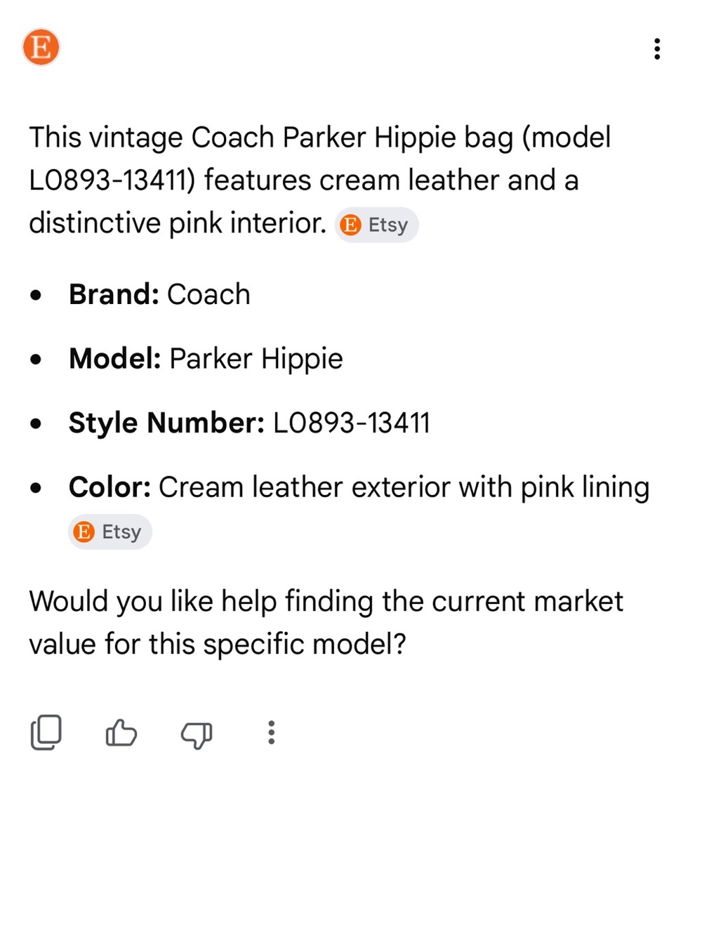 Coach Parker Hippie Leather Shoulder Bag with Top Handle - Picture 9 of 10